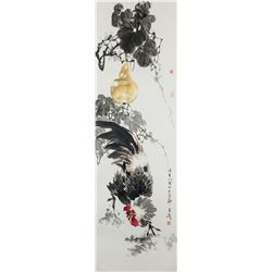 Wang Xuetao Chinese Watercolor Scroll