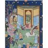 Image 1 : Persian Gouache on Silk Safavid Period (1502-1736)
