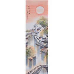 Jin Meisheng 1902-1989 Chinese Watercolor Scroll