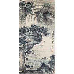 Fu Baoshi 1904-1965 Chinese Watercolor on Paper