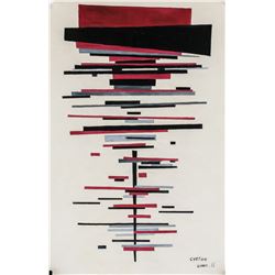 Nikolai Suetin Russian Suprematist Gouache Paper