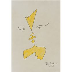 Jean Cocteau French Modern Ink on Paper