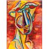 Image 1 : Olga Rozanov Cubo-Futurism Gouache on Paper