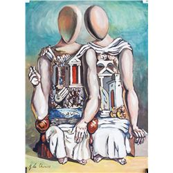 Giorgio de Chirico Italian Surrealist Gouache