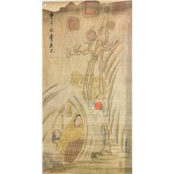 Cao Xiuxian 1708-1784 Chinese Watercolor Roll