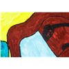 Image 3 : American Oil on Canvas Abstract Signed Illegibly
