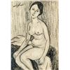 Image 1 : Amedeo Modigliani Italian Cubist School Charcoal