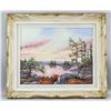 Image 2 : Canadian Oil on Board Landscape Framed