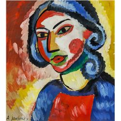 Alexej von Jawlensky Russian Abstract Gouache