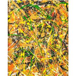 Jackson Pollock American Abstract Oil on Canvas