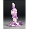 Image 1 : Chinese Carved Rose Quartz Figure of Guanyin