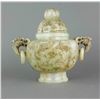 Image 3 : Chinese White Jade Carved Archaic Censer w/ Cover