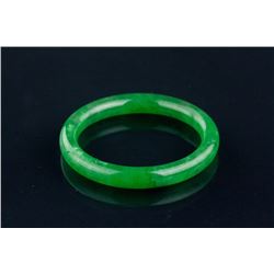 Burma Fine Green Jadeite Bangle w/GIA Certificate