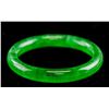 Image 1 : Burma Green Jadeite Carved Bangle