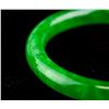 Image 2 : Burma Green Jadeite Carved Bangle