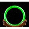 Image 4 : Burma Green Jadeite Carved Bangle