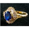 Image 2 : Blue Oval Cut 1.90 cts Sapphire Ring