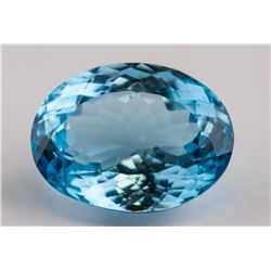 11.26 Ct Blue Oval Cut Topaz