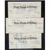 Image 1 : 1914 US State Bank of Wilbur Cancelled Cheques 3PC