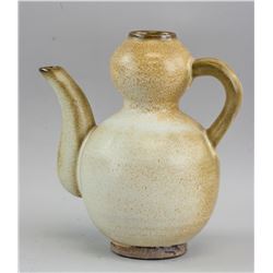 Chinese Yuan/Ming Style Porcelain Gourd Wine Pot