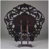 Image 4 : 18th/19th C. Wood Carved Screen Inset Hardstone