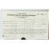 Image 2 : Canadian Assorted Land Registration CP Railway Doc