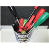 Image 1 : Can full of Assorted Screwdrivers