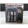 Image 1 : New 3 piece Stubby Socket Adaptors / 1/4" / 3/8" / 1/2" / all 2" long