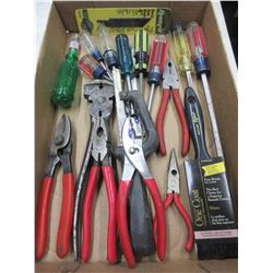 Flat full of Assorted Tools / Pliers , Cutters , Fencing Pliers Hacksaw and more