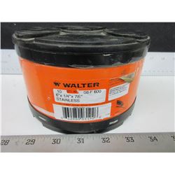 New Case of 10 Walter Stainless 6" x 1/4 x7/8 Grinding Disk / A-30-SS