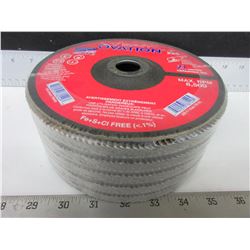 New lot of 5 SAIT Ovation 7" Z80grit Flap Disks / made in USA