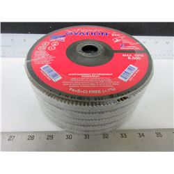 New lot of 5 SAIT Ovation 7" Z80grit Flap Disks / made in USA
