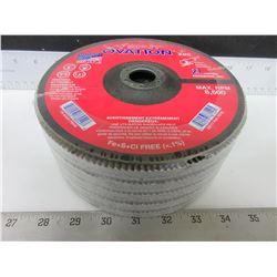 New lot of 5 SAIT Ovation 7" Z80grit Flap Disks / made in USA
