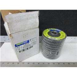 New ZircoMax 4-1/2" Flap Disks case of 10 / high density premium ZA80 grit