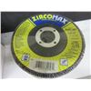 Image 2 : New ZircoMax 4-1/2" Flap Disks case of 10 / high density premium ZA80 grit