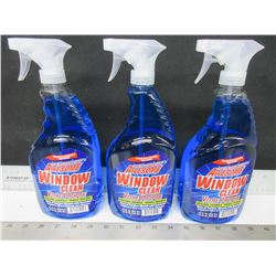3 New Window & Glass Cleaner spray 32floz