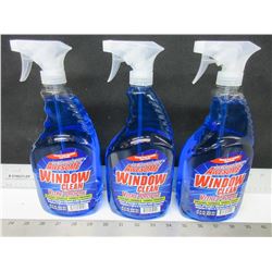 3 New Window & Glass Cleaner spray 32floz