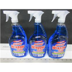 3 New Window & Glass Cleaner spray 32floz