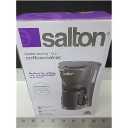 New Salton 1 cup Coffeemaker / comes with Mug & permanent Filter