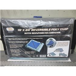 Large 18 x 24ft Poly Tarp / perfect for your Campsite