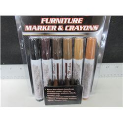 New 12 piece Furniture Touch up Markers and Crayons / good for most woods