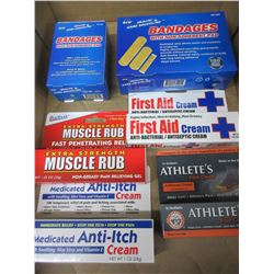 New First Aid Bundle / Bandaids and Creams / great value lot