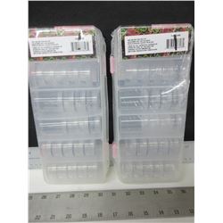 2 New Bead Storage Systems / each includes 28 stackable clear boxes