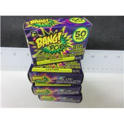 4 Boxes of BANG! POPS / 50CT per box / drop em or throw em …BANG!