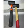 Image 1 : 2 New Rubber Mallets / 16oz & 8oz