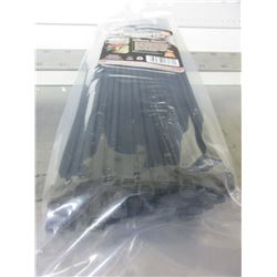 New 12" Cable/Zipties Heavy Duty black 100ct