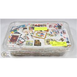 2 POUNDS OF WORLD STAMPS - MOST ARE