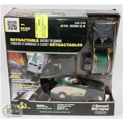 NEW 4-PACK SMART STRAPS RETRACTABLE