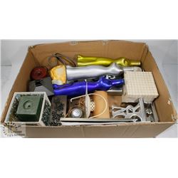 ASSORTED DÉCOR-BOOKENDS, CANDLES AND HOLDERS