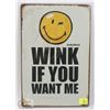 Image 1 : NEW! 8" X 12" WINK METAL SIGN